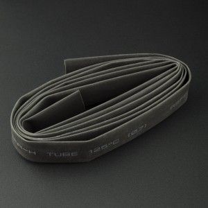 Tubo Termoencogible Negro 7 mm 1 Metro Genérico - 2