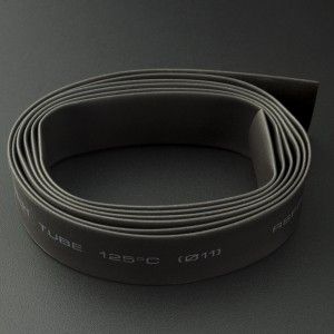 Tubo Termoencogible Negro 11 mm 1 Metro Genérico - 3