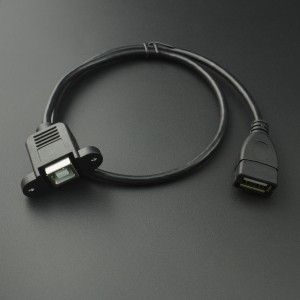 Cable USB Con Soporte Tipo B Hembra a Tipo A Hembra 50 cm  Genérico - 4