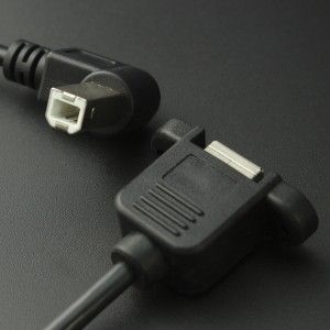 Cable USB Tipo B Macho 90 Grados a Tipo B Hembra 25 cm  Genérico - 3