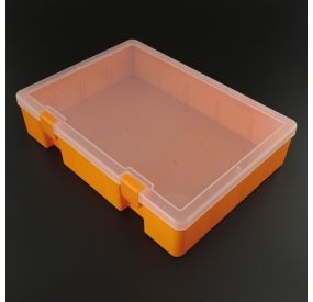 Caja de color naranja