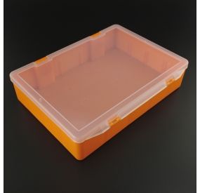 Caja de color naranja