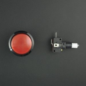 Suiche Pulsador de Botón Iluminado Rojo 46 mm Genérico - 1