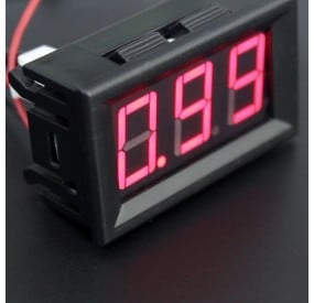 Amperímetro 7 Segmentos Rojo 0.56 Inch Genérico - 3
