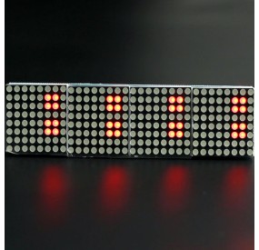 Matriz de Led x4 en placa