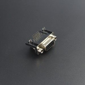 Conector DB15 Hembra 3 Lineas 90 Grados Para PCB Genérico - 1