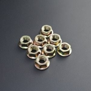 Tuerca Hexagonal Estriada Con Arandela Estampada M8 Genérico - 1