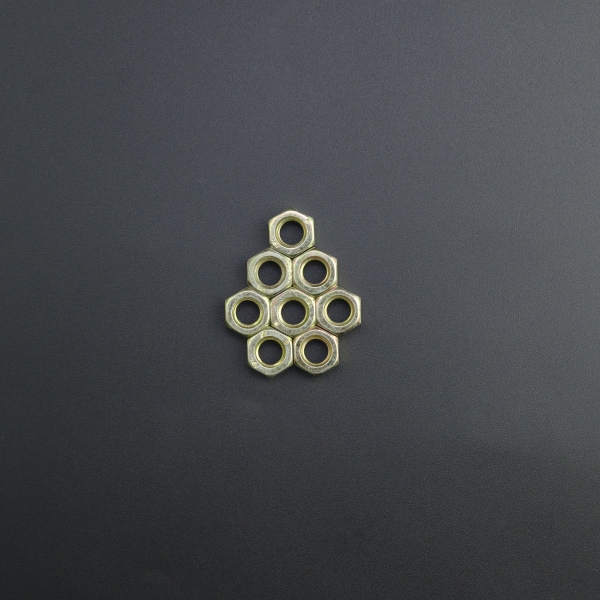 Tuerca Hexagonal M7 Dorada Genérico - 4