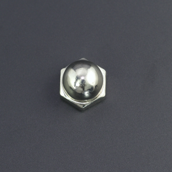 Tuerca Hexagonal Ciega M10 Niquelada Genérico - 4 Tuerca Hexagonal Ciega M10 Niquelada Genérico - 4