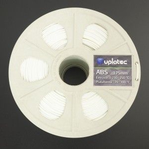 Rollo de filamento abs para impresora 3d color blanco - 10552 - MaxiTec