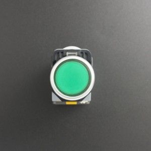 IIVVERR 0.630 in 12V verde LED ojo pulsador momentáneo interruptor para  barcos DIY (interruptor momentáneo del botón del ojo llevado verde de 52.5  ft