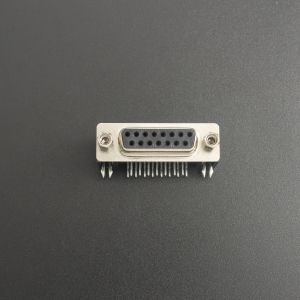 Conector DB15 Hembra 2 Líneas 90 Grados Para PCB Genérico - 1