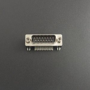 Conector DB15 Macho 2 Líneas 90 Grados Para PCB Genérico - 1