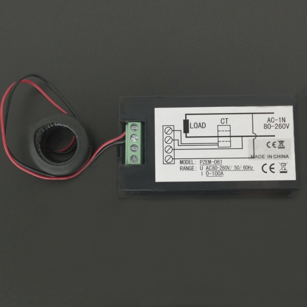 Medidor Digital Multifuncional AC 100A PZEM-061 Genérico - 2