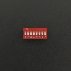 DIP Switch de 8P Rojo Genérico - 1