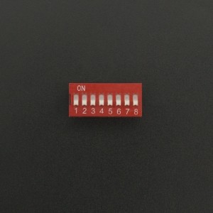 DIP Switch de 8P Rojo Genérico - 1