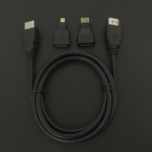 Kit Cable HDMI Macho Adaptador Mini HDMI y Adaptador Micro HDMI Genérico - 2 Kit Cable HDMI Macho Adaptador Mini HDMI y Adaptador Micro HDMI Genérico - 2