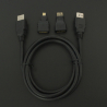 Kit Cable HDMI Macho Adaptador Mini HDMI y Adaptador Micro HDMI Genérico - 2 Kit Cable HDMI Macho Adaptador Mini HDMI y Adaptador Micro HDMI Genérico - 2