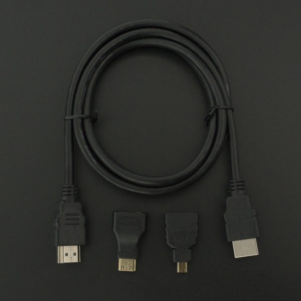 Kit Cable HDMI Macho Adaptador Mini HDMI y Adaptador Micro HDMI Genérico - 3 Kit Cable HDMI Macho Adaptador Mini HDMI y Adaptador Micro HDMI Genérico - 3