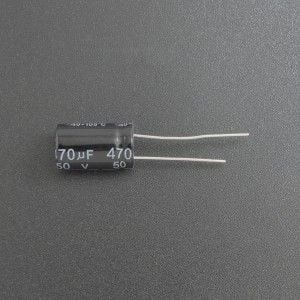 Capacitor Electrolítico De Aluminio 470uF 50V 10x17 mm Genérico - 1
