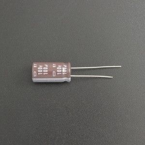 Capacitor Electrolítico De Aluminio 100uF 100V 10x20 mm Genérico - 1