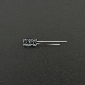 Capacitor Electrolítico De Aluminio 220uF 25V 6x11 mm Genérico - 1