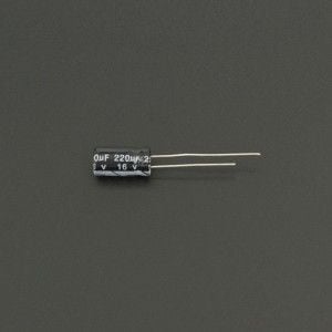 Capacitor Electrolítico De Aluminio 220uF 16V 6x11 mm Genérico - 1