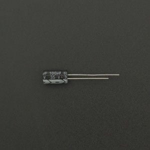 Capacitor Electrolítico De Aluminio 100uF 35V 6x11 mm Genérico - 1