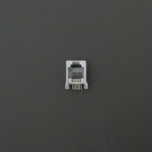Conector Jack RJ12 Gris Para PCB Genérico - 1
