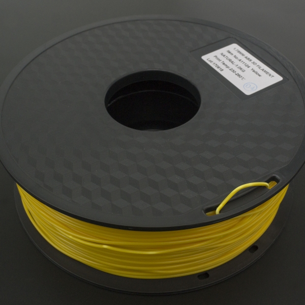 Filamento ABS 1.75mm Amarillo para Impresora 3D 1Kg LEE FUNG Genérico - 1