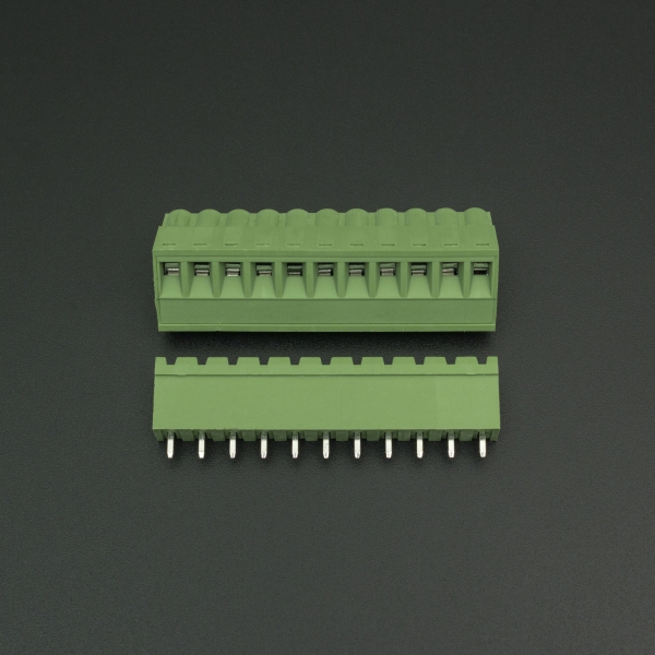 Terminal de Bloque Enchufable 5.08MM Verde 11P Genérico - 4 Terminal de Bloque Enchufable 5.08MM Verde 11P Genérico - 4