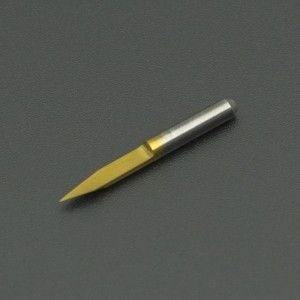 Fresa en V De Tin para Router PCB 3.175X30X0.1 Genérico - 1