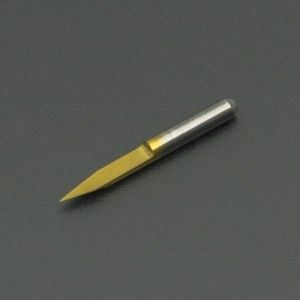 Fresa en V De Tin para Router PCB 3.175X30X0.1 Genérico - 1
