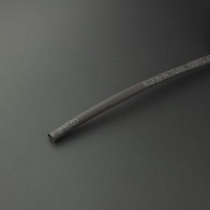 Tubo Termoencogible Negro 4.5 mm 1 Metro Genérico - 2