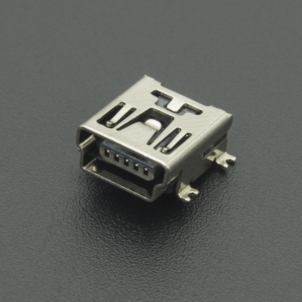 CONECTOR MINI USB TIPO B 5 PINES HEMBRA SMD Genérico - 1 CONECTOR MINI USB TIPO B 5 PINES HEMBRA SMD Genérico - 1