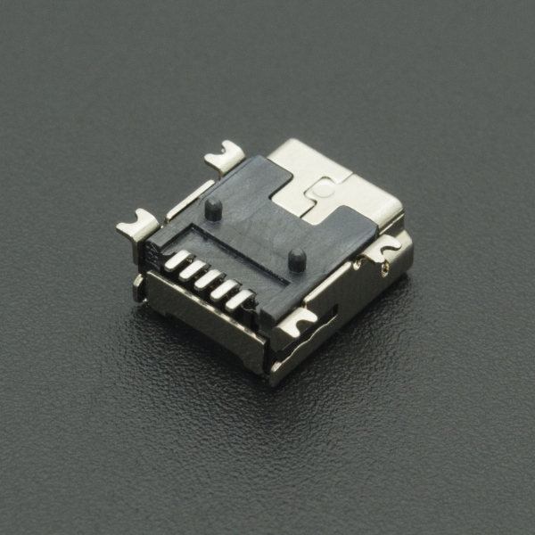 CONECTOR MINI USB TIPO B 5 PINES HEMBRA SMD Genérico - 4 CONECTOR MINI USB TIPO B 5 PINES HEMBRA SMD Genérico - 4