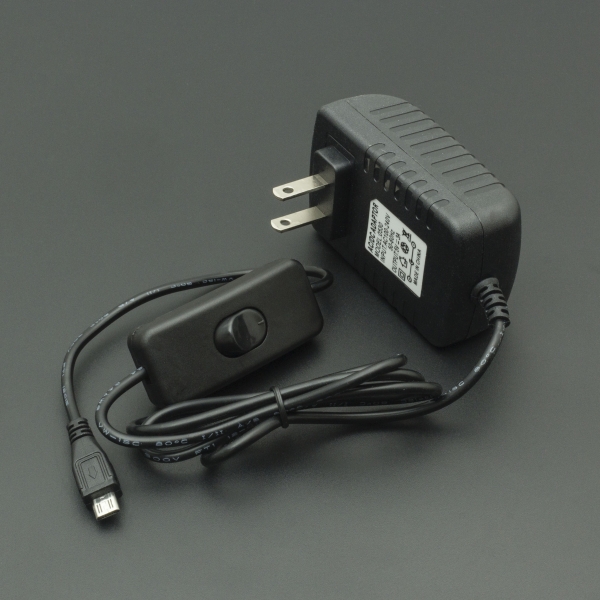 ADAPTADOR DE VOLTAJE 5V 3A CONECTOR MICRO USB TIPO B CON INTERRUPTOR Genérico - 1