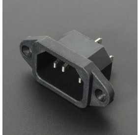 CONECTOR O ENCHUFE DE ALIMENTACIÓN AC-04 PARA CABLE DE PODER C13 Genérico - 1