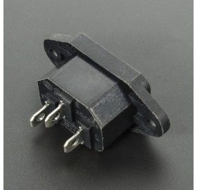 CONECTOR O ENCHUFE DE ALIMENTACIÓN AC-04 PARA CABLE DE PODER C13 Genérico - 2