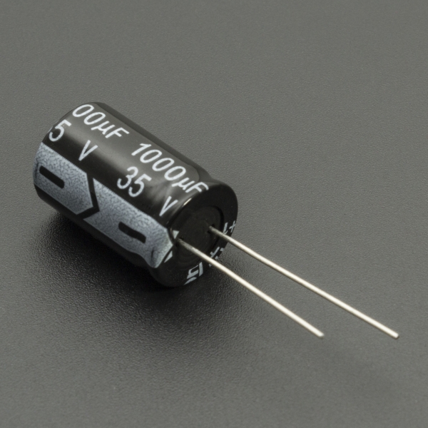 CAPACITOR ELECTROLÍTICO DE ALUMINIO 1000UF 35V 13X20 MM Genérico - 1