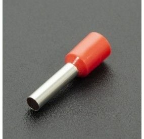TERMINAL TUBULAR PRE-AISLADA E2510 ROJA Genérico - 1