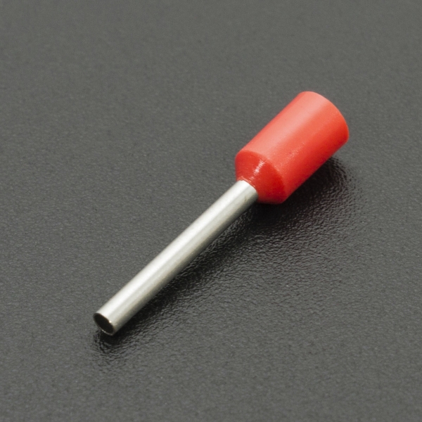 TERMINAL TUBULAR PRE-AISLADA E7512 ROJA Genérico - 1