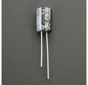 CAPACITOR ELECTROLÍTICO DE ALUMINIO 10UF 200V 8X11.5 MM Genérico - 2