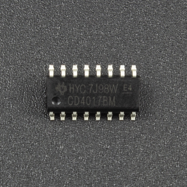 CONTADOR POR DÉCADAS CMOS CD4017BM SMD SOP-16 Genérico - 2