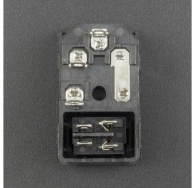 CONECTOR O ENCHUFE DE ALIMENTACIÓN AC-01 PARA CABLE DE PODER C13 Genérico - 4