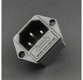 CONECTOR O ENCHUFE DE ALIMENTACIÓN AC-03 PARA CABLE DE PODER C13 Genérico - 1