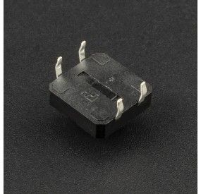 Interruptor Pulsador 4P 12x12x7.3mm B3F Negro Genérico - 2