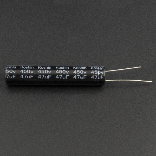 CAPACITOR ELECTROLÍTICO DE ALUMINIO 47UF 450V 10X50 MM Genérico - 2
