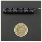 CAPACITOR ELECTROLÍTICO DE ALUMINIO 47UF 450V 10X50 MM Genérico - 3