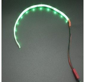 Cinta LED 3528 Verde 20CM Con Conector JST Macho Genérico - 1